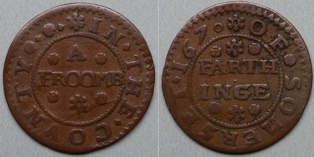Frome, town issue 1670 farthing